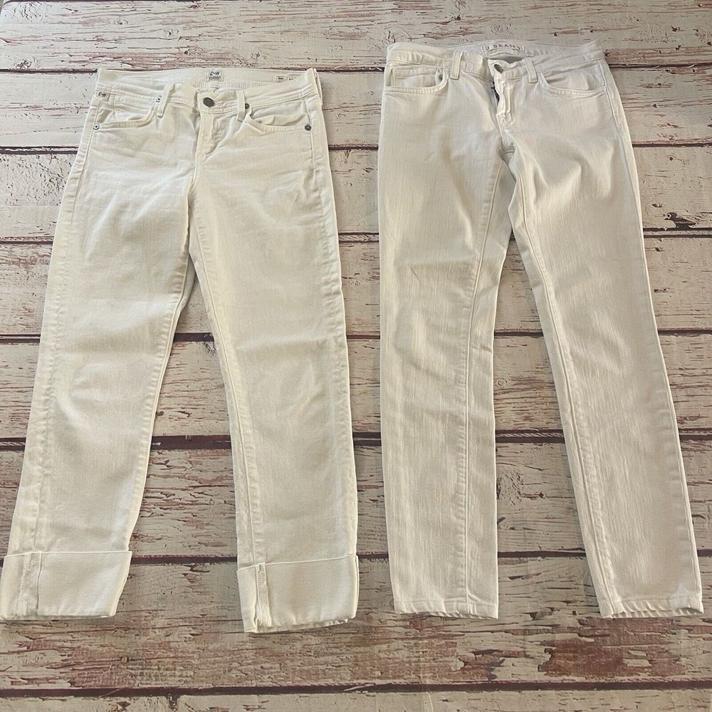 Citizen of Humanity Jeans Dani Cropped Straight Leg Denim‎ 25 & J Brand S…